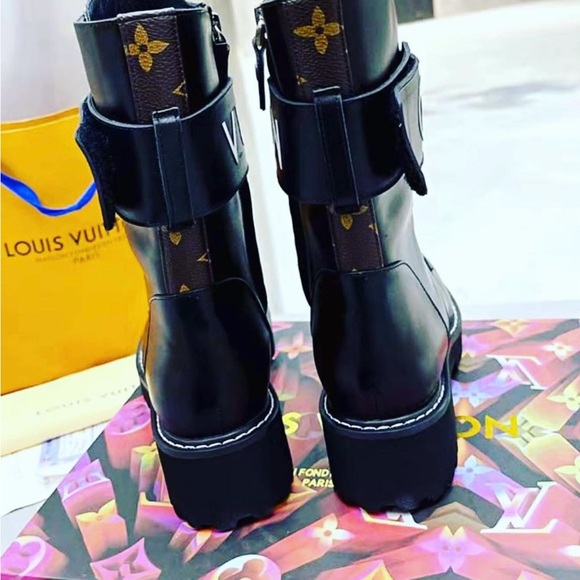 Gently Used-LV TERRITORY FLAT RANGER COMBAT BOOT SIZE 36 - Picture 3 of 14